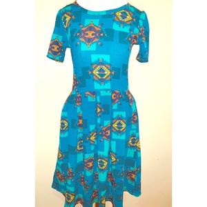 LuLaRoe Printed Dress
